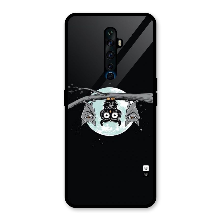 Owl Hanging Glass Back Case for Oppo Reno2 F