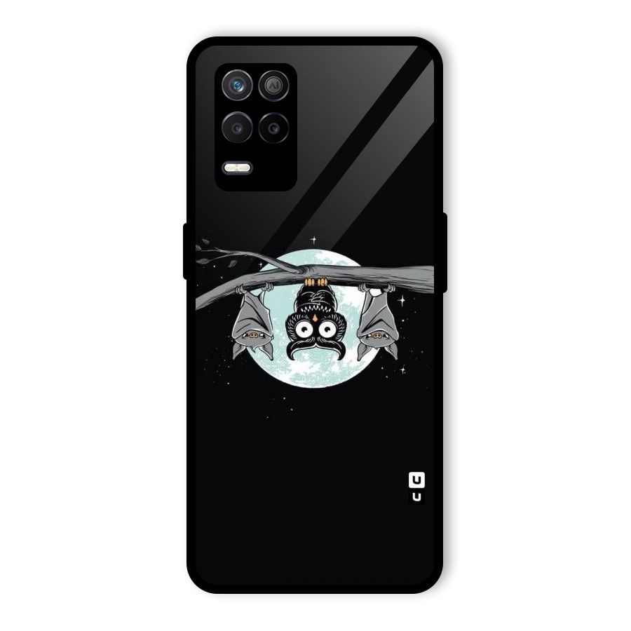 Owl Hanging Glass Back Case for Realme 8 5G