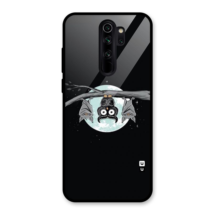 Owl Hanging Glass Back Case for Redmi Note 8 Pro
