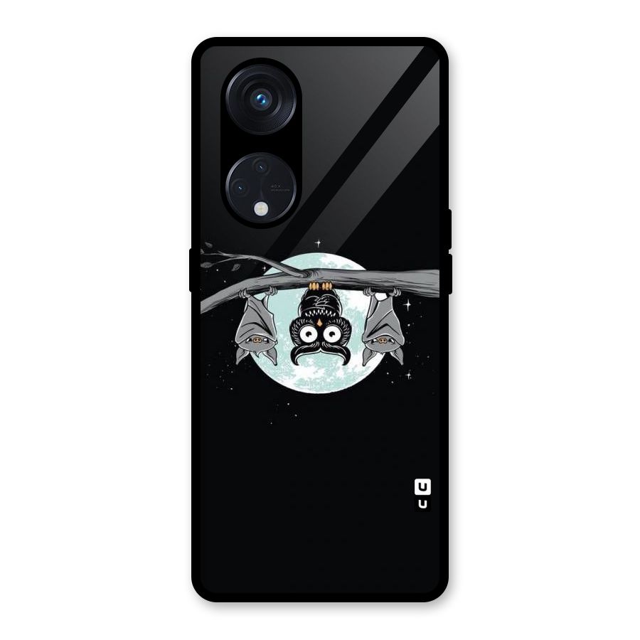 Owl Hanging Glass Back Case for Reno8 T 5G