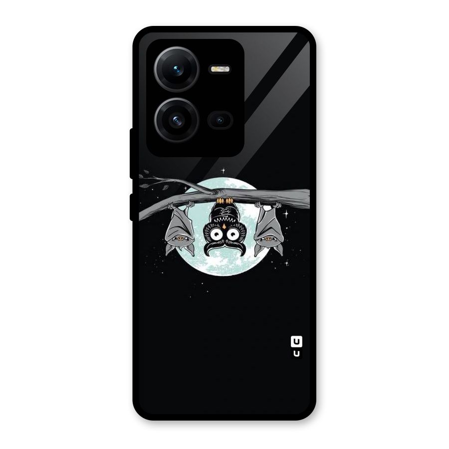Owl Hanging Glass Back Case for Vivo V25