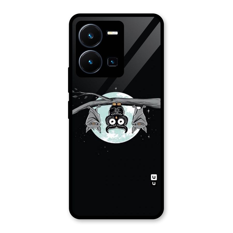 Owl Hanging Glass Back Case for Vivo Y35