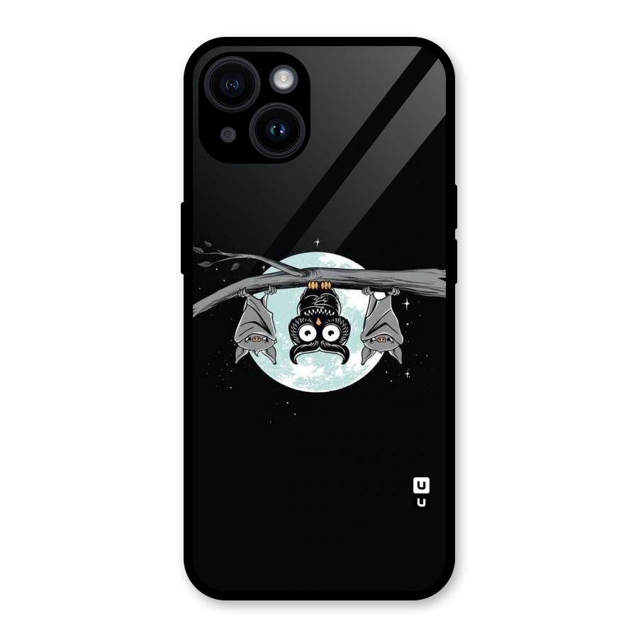 Owl Hanging Glass Back Case for iPhone 14