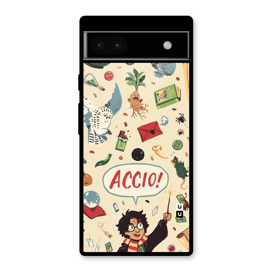 Owl Letter Glass Back Case for Google Pixel 6a