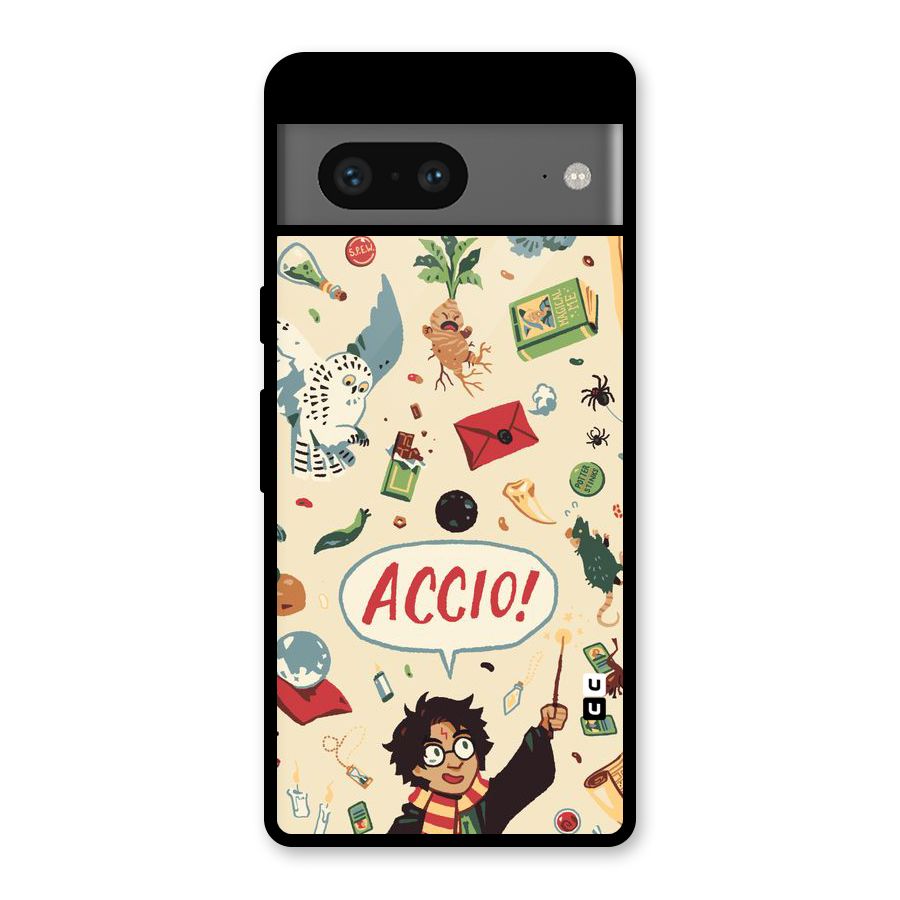 Owl Letter Glass Back Case for Google Pixel 7