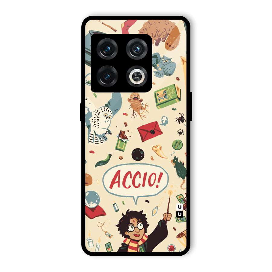 Owl Letter Glass Back Case for OnePlus 10 Pro 5G