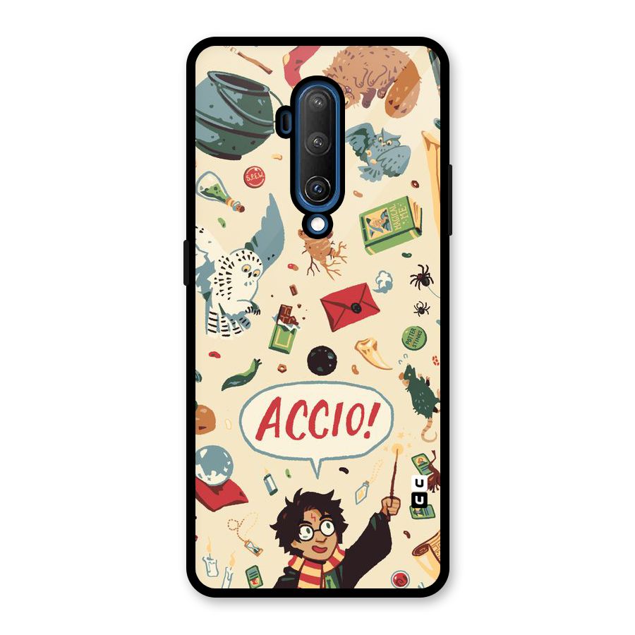 Owl Letter Glass Back Case for OnePlus 7T Pro