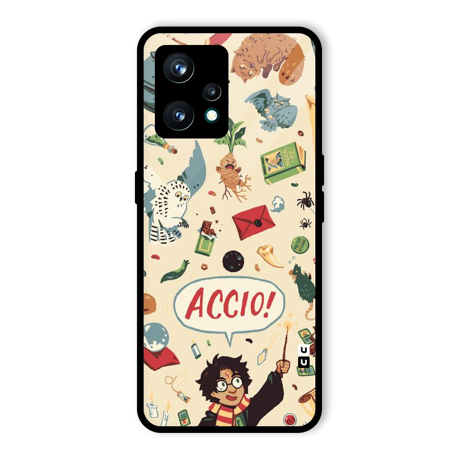Owl Letter Glass Back Case for Realme 9 Pro Plus 5G