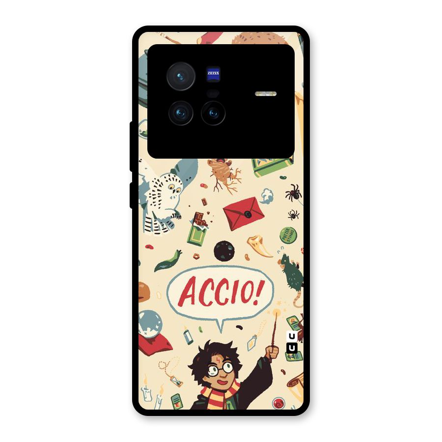 Owl Letter Glass Back Case for Vivo X80