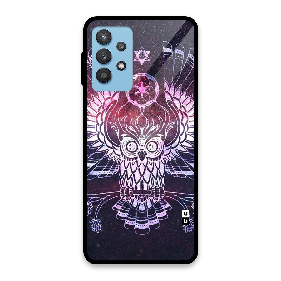 Owl Quirk Swag Glass Back Case for Galaxy M32 5G
