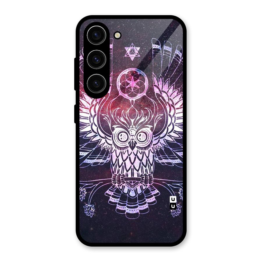 Owl Quirk Swag Glass Back Case for Galaxy S23