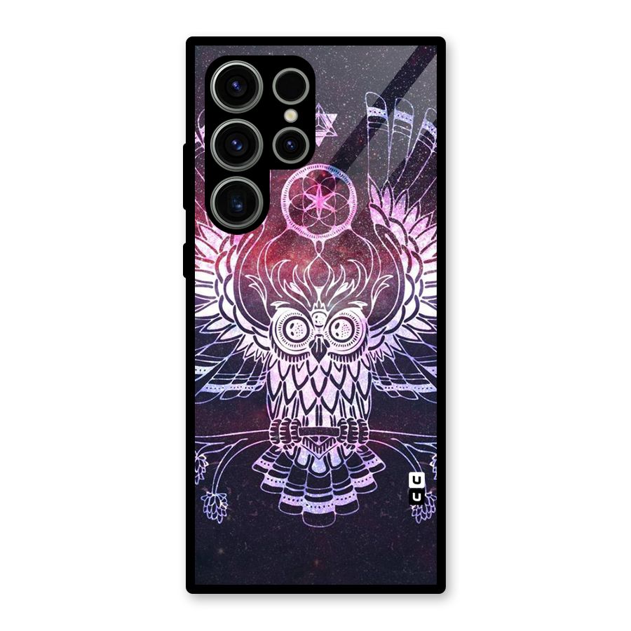 Owl Quirk Swag Glass Back Case for Galaxy S23 Ultra