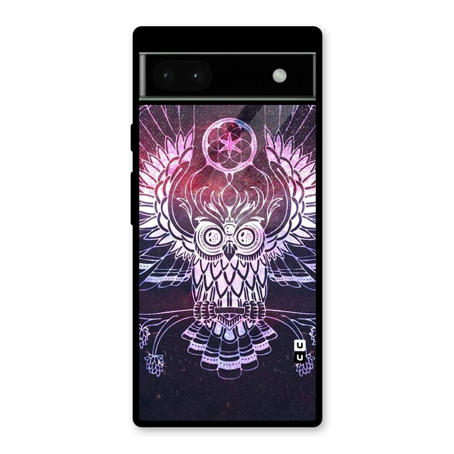 Owl Quirk Swag Glass Back Case for Google Pixel 6a
