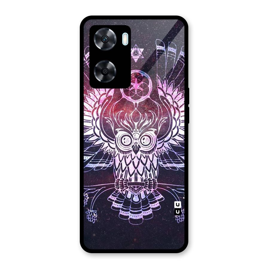 Owl Quirk Swag Glass Back Case for Oppo A77