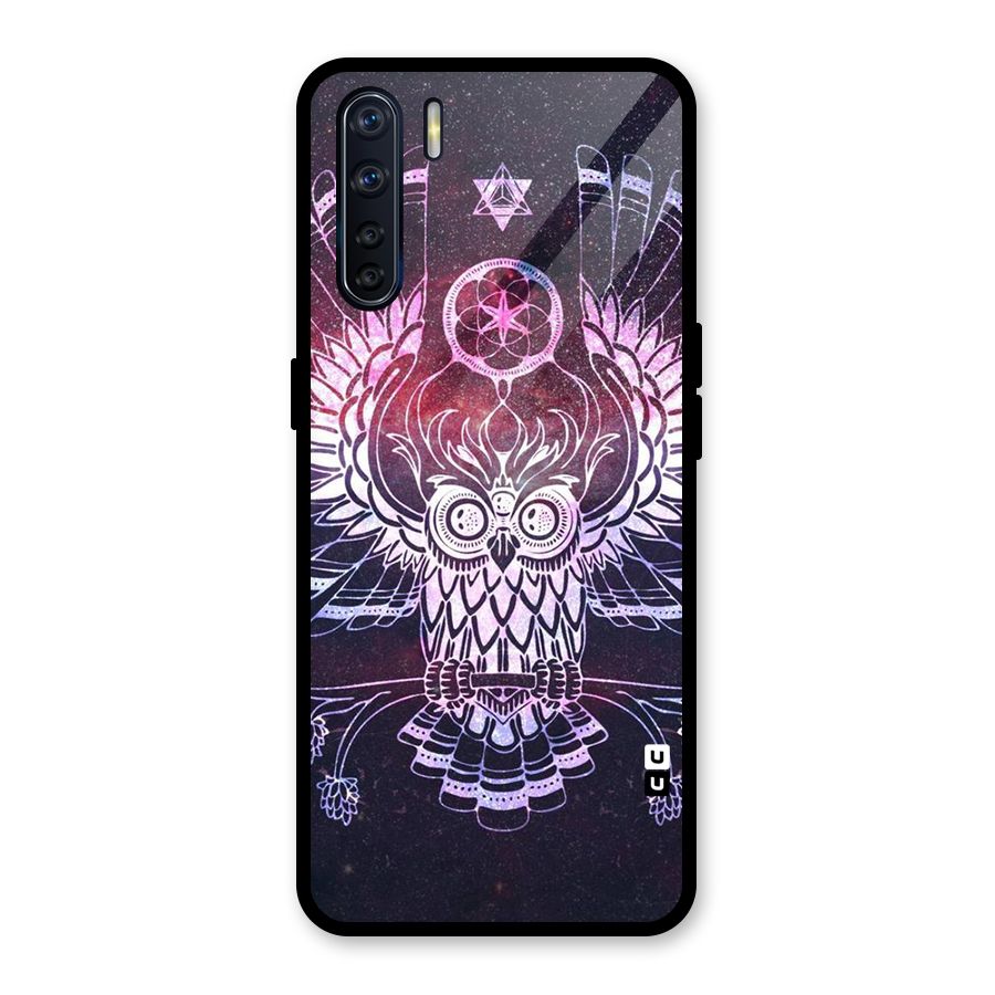 Owl Quirk Swag Glass Back Case for Oppo F15