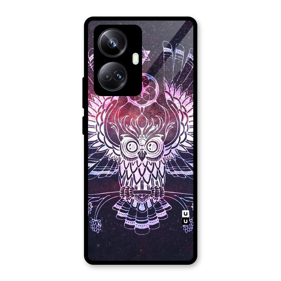 Owl Quirk Swag Glass Back Case for Realme 10 Pro Plus