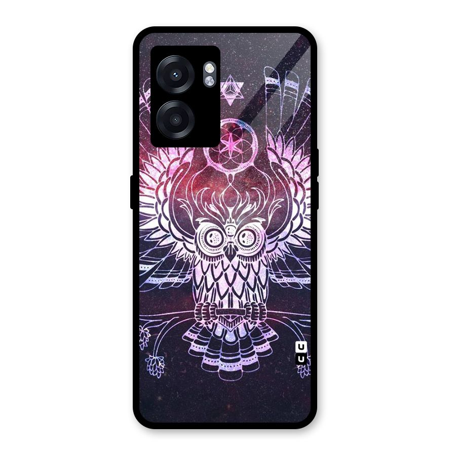 Owl Quirk Swag Glass Back Case for Realme Narzo 50 5G