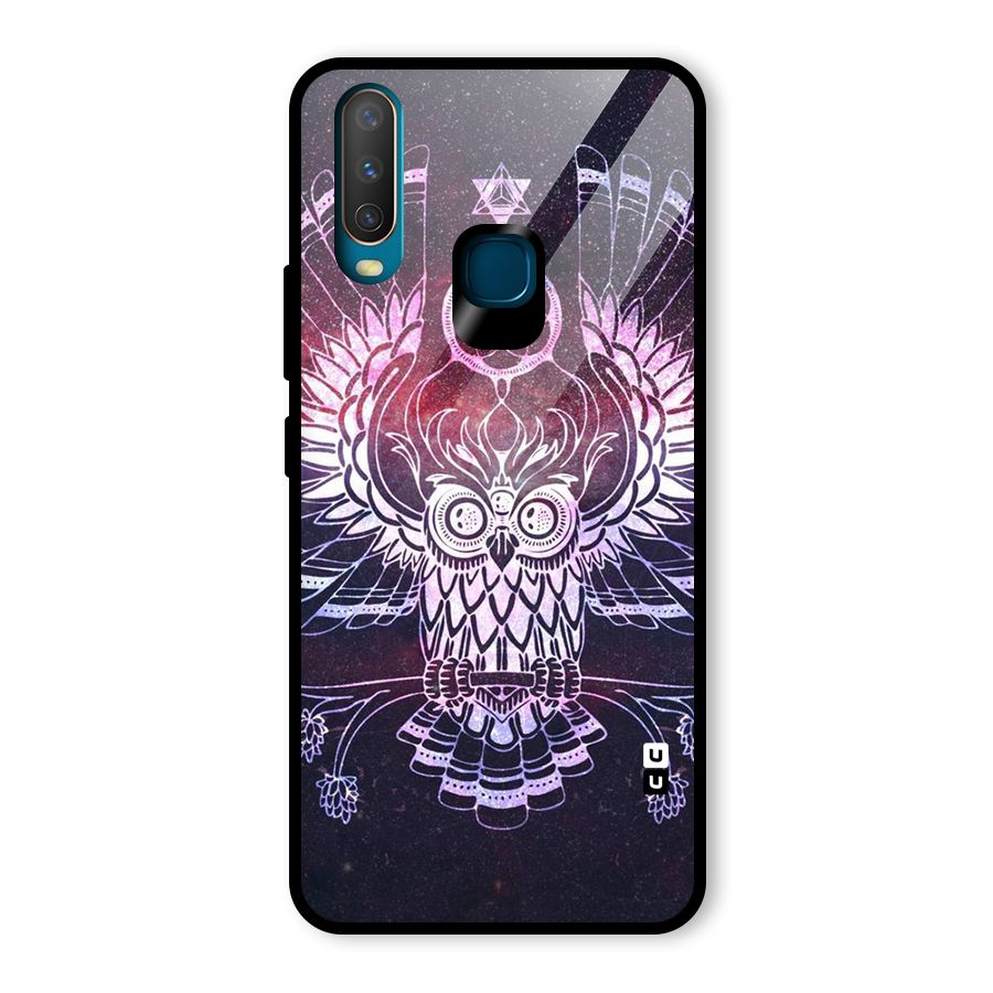 Owl Quirk Swag Glass Back Case for Vivo Y12