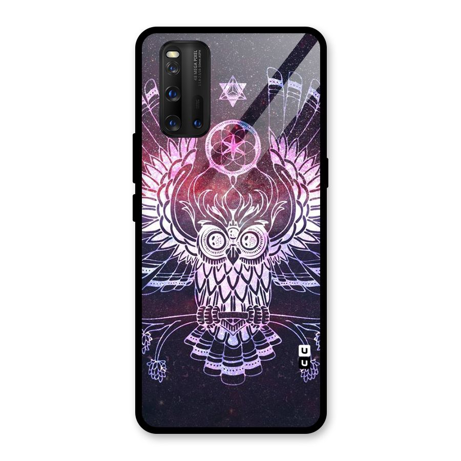 Owl Quirk Swag Glass Back Case for Vivo iQOO 3