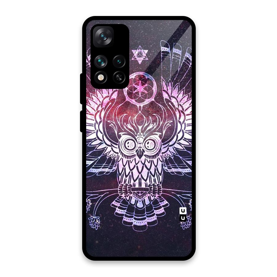 Owl Quirk Swag Glass Back Case for Xiaomi 11i HyperCharge 5G