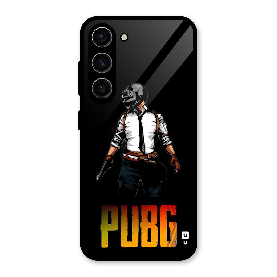 PUBG Game Art Glass Back Case for Galaxy S23