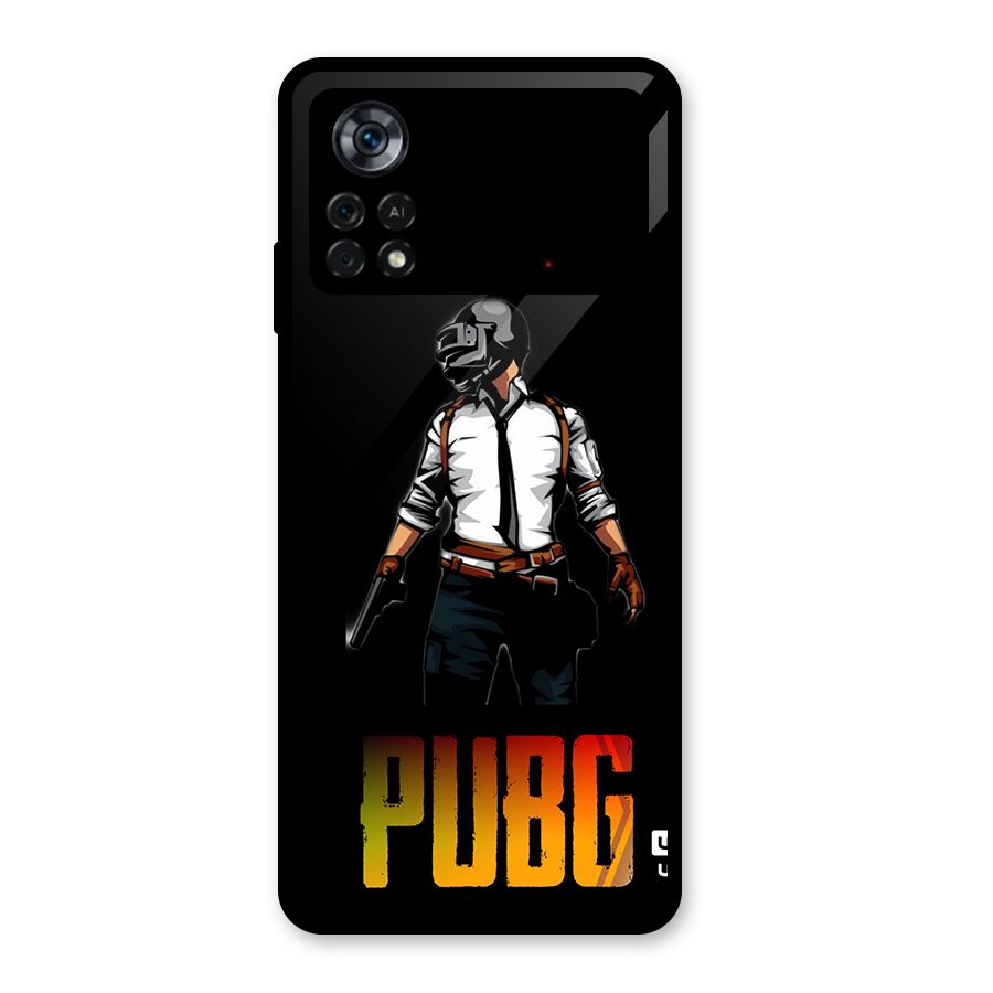 PUBG Game Art Glass Back Case for Poco X4 Pro 5G