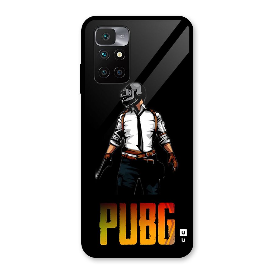 PUBG Game Art Glass Back Case for Redmi 10 Prime
