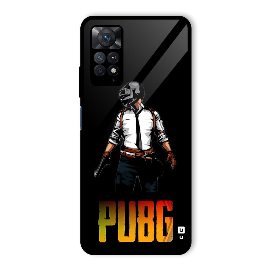 PUBG Game Art Glass Back Case for Redmi Note 11 Pro