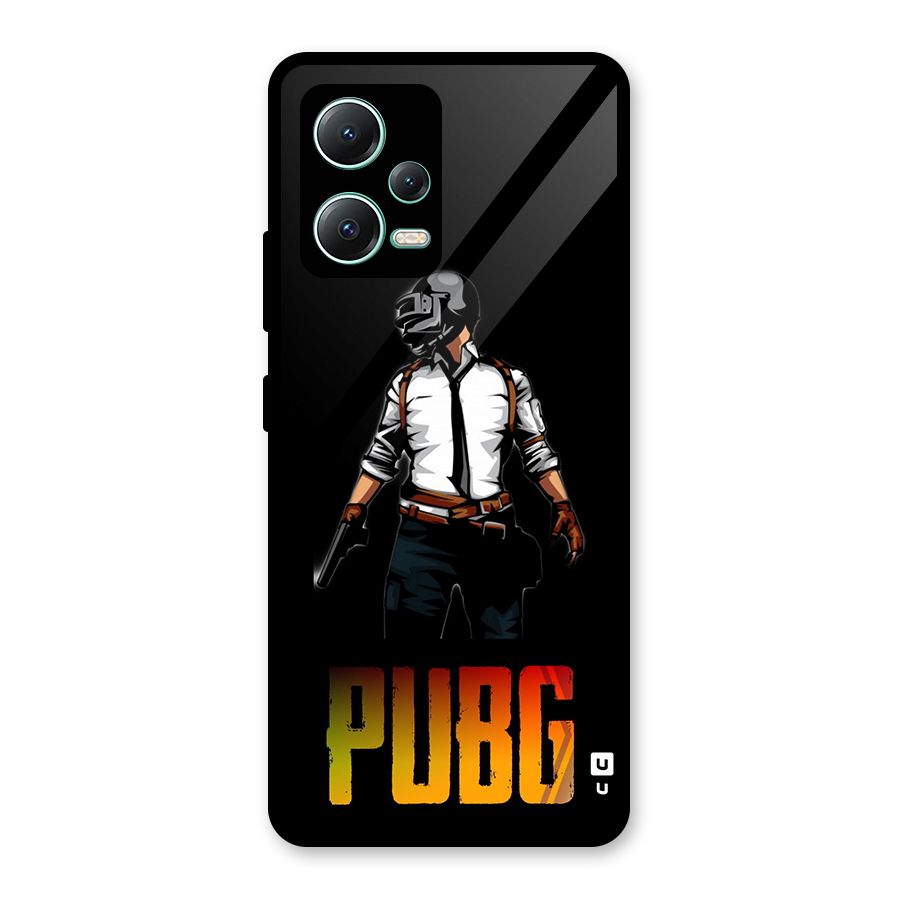 PUBG Game Art Glass Back Case for Redmi Note 12 5G