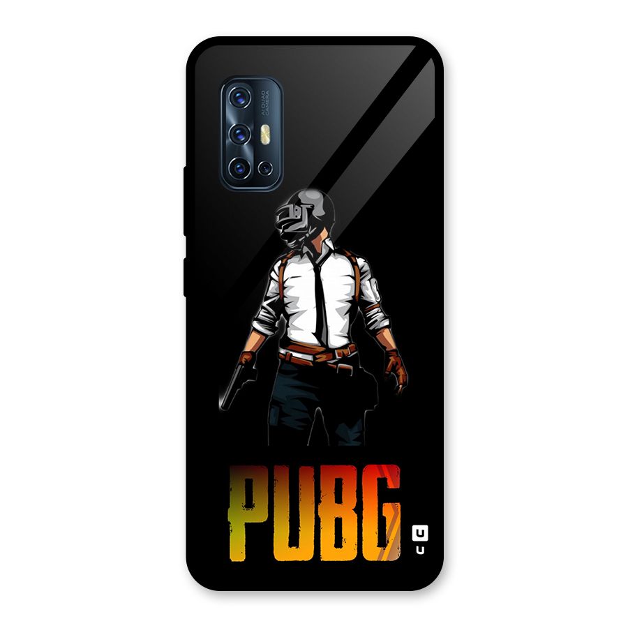 PUBG Game Art Glass Back Case for Vivo V17