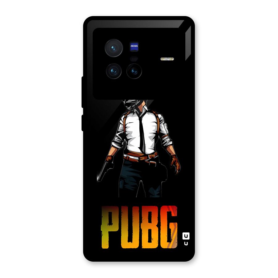 PUBG Game Art Glass Back Case for Vivo X80