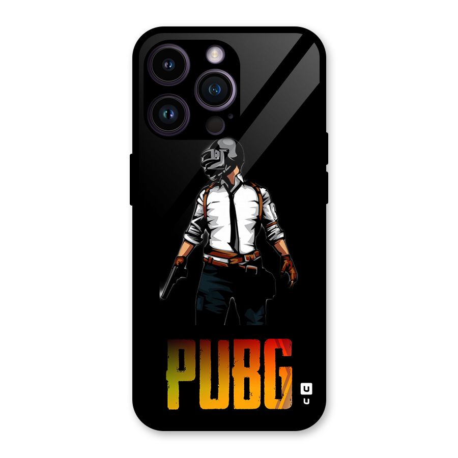 PUBG Game Art Glass Back Case for iPhone 14 Pro Max