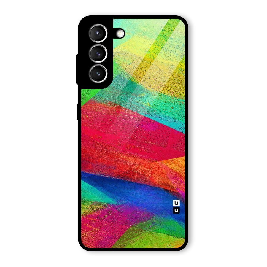 Paint Art Pattern Glass Back Case for Galaxy S21 5G