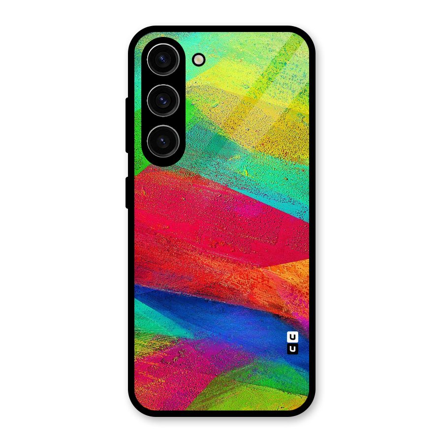 Paint Art Pattern Glass Back Case for Galaxy S23