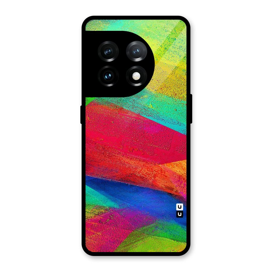 Paint Art Pattern Glass Back Case for OnePlus 11