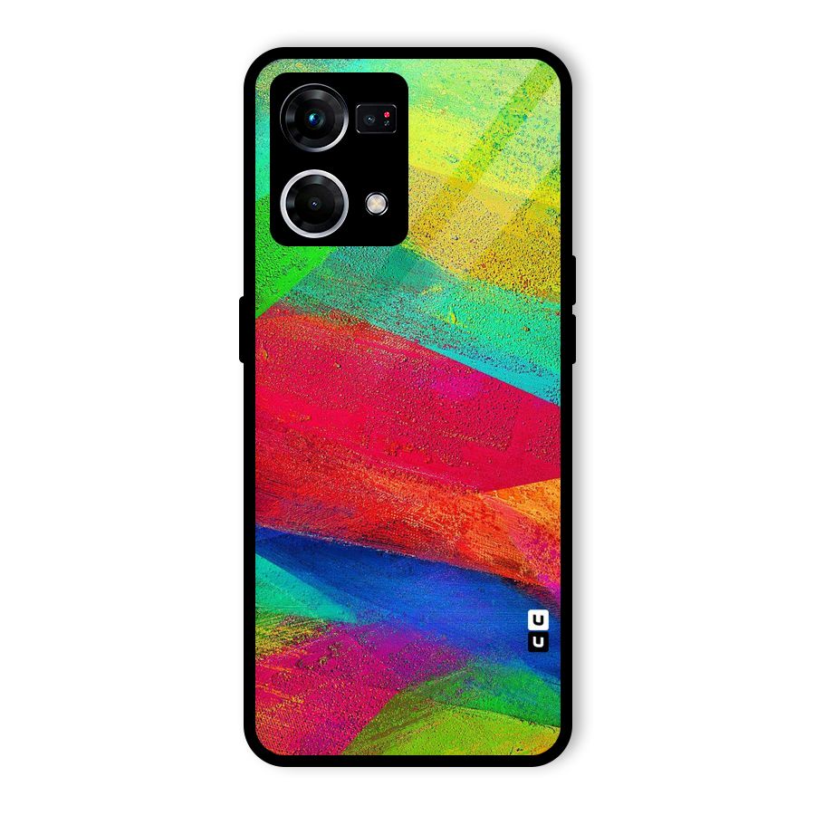 Paint Art Pattern Glass Back Case for Oppo F21 Pro 5G
