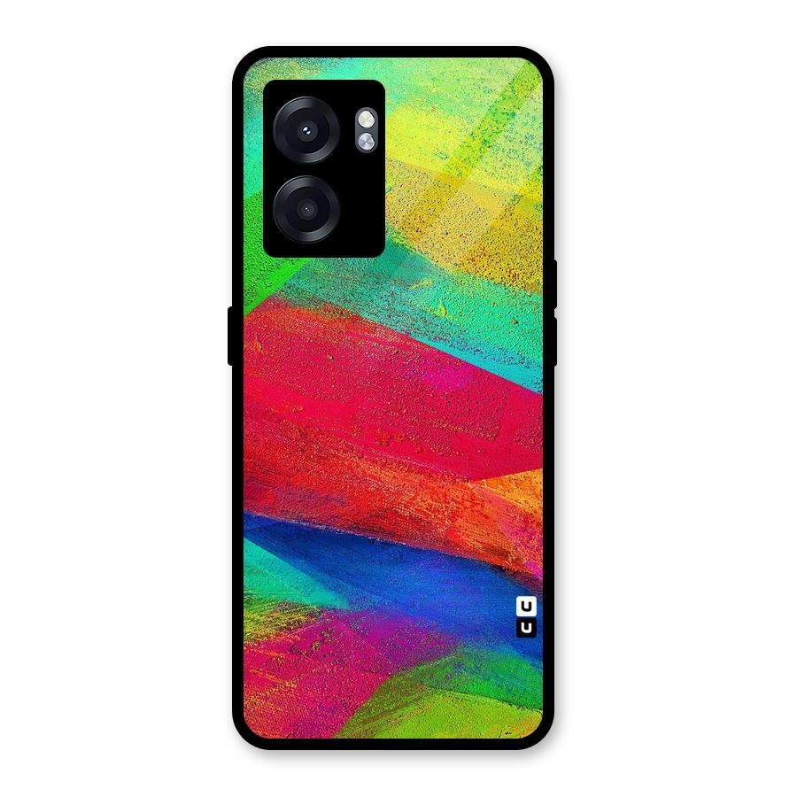 Paint Art Pattern Glass Back Case for Realme Narzo 50 5G