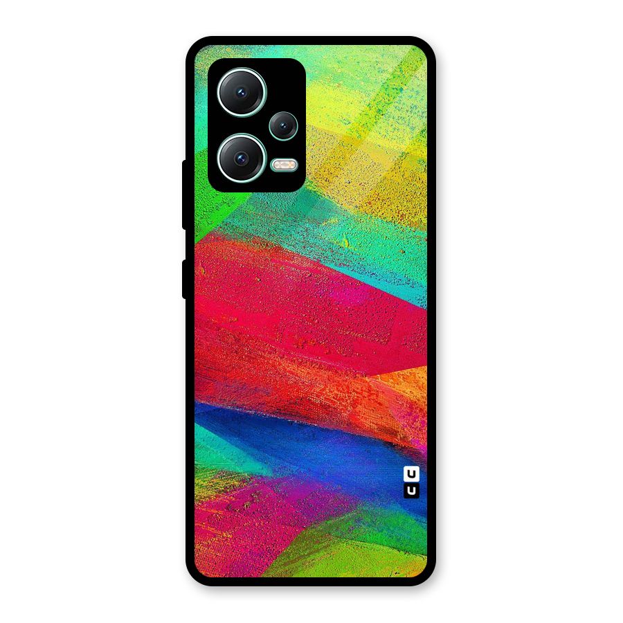 Paint Art Pattern Glass Back Case for Redmi Note 12 5G