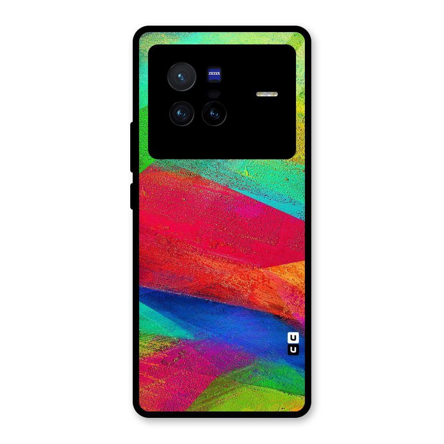 Paint Art Pattern Glass Back Case for Vivo X80