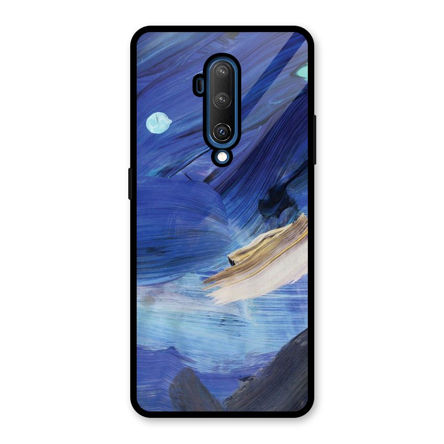 Paint Brush Strokes Glass Back Case for OnePlus 7T Pro