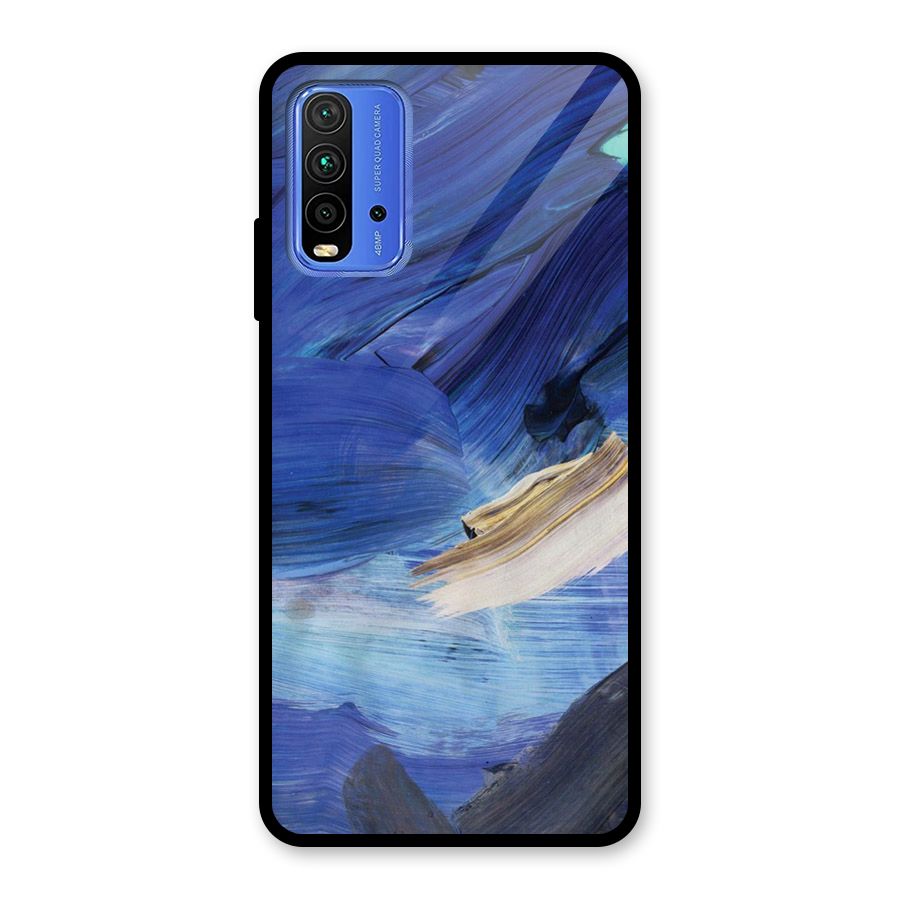Paint Brush Strokes Glass Back Case for Redmi 9 Power