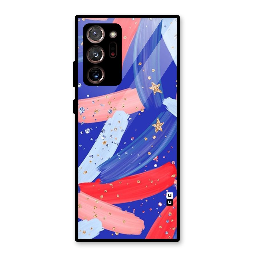 Paint Stars Glass Back Case for Galaxy Note 20 Ultra 5G