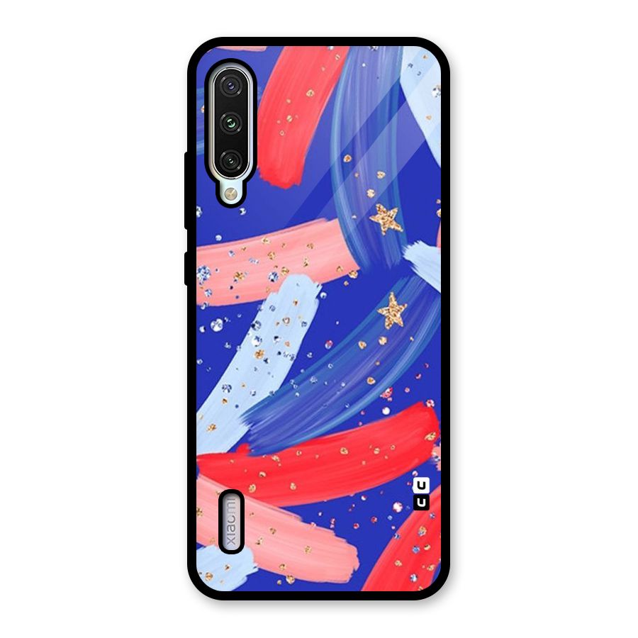 Paint Stars Glass Back Case for Mi A3