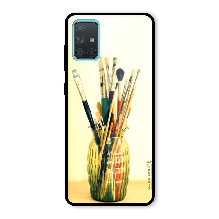 Paint Vass Glass Back Case for Galaxy A71