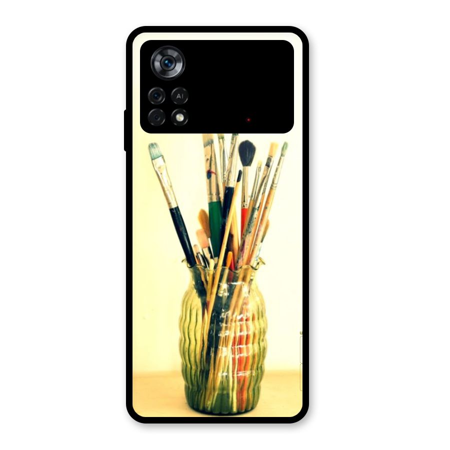Paint Vass Glass Back Case for Poco X4 Pro 5G