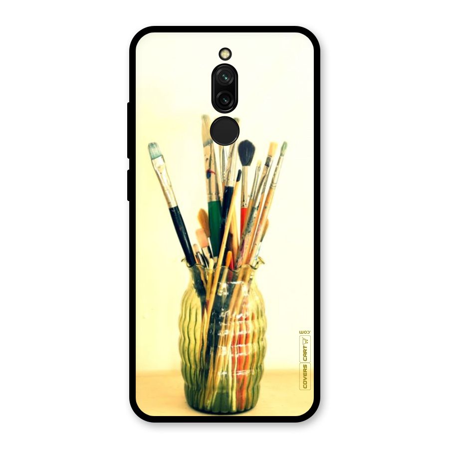 Paint Vass Glass Back Case for Redmi 8