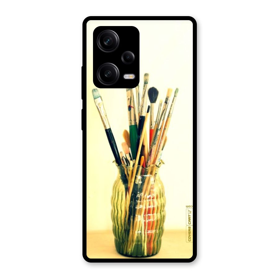 Paint Vass Glass Back Case for Redmi Note 12 Pro