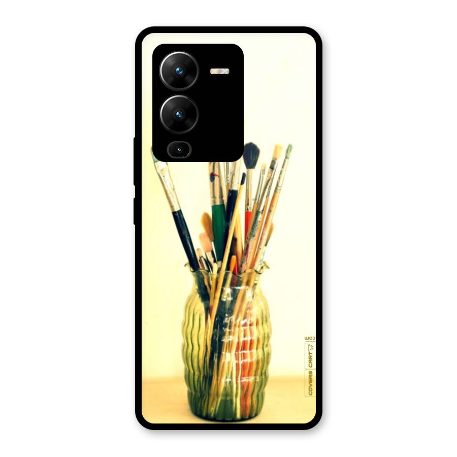 Paint Vass Glass Back Case for Vivo V25 Pro
