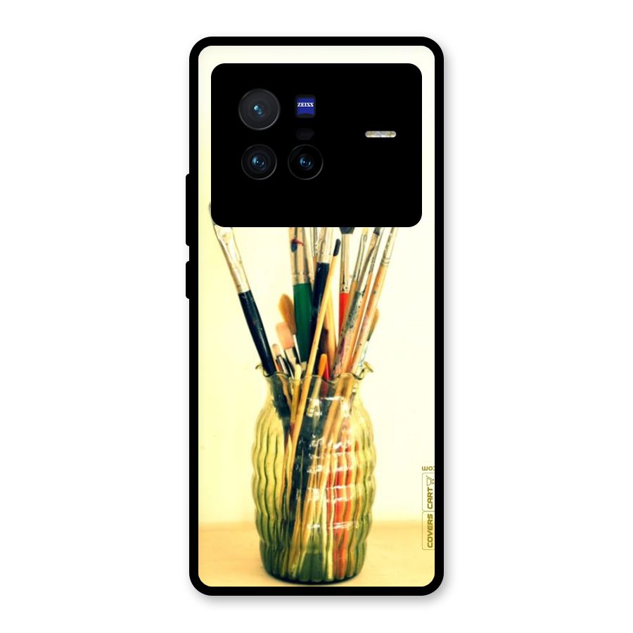 Paint Vass Glass Back Case for Vivo X80