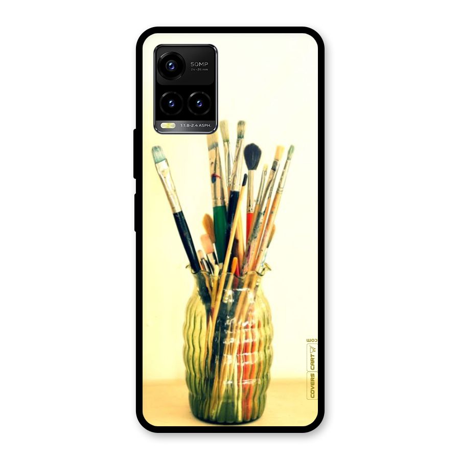 Paint Vass Glass Back Case for Vivo Y21A